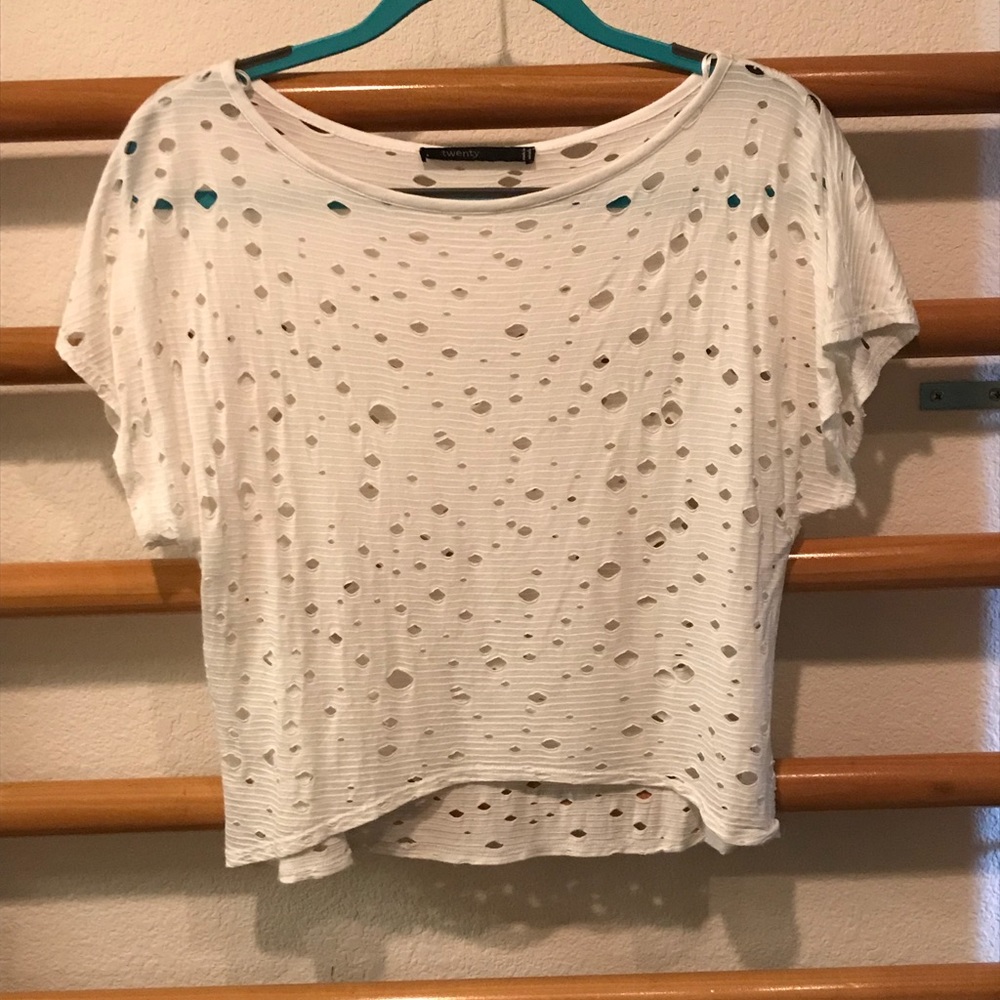 Twenty Hole White Tee Small